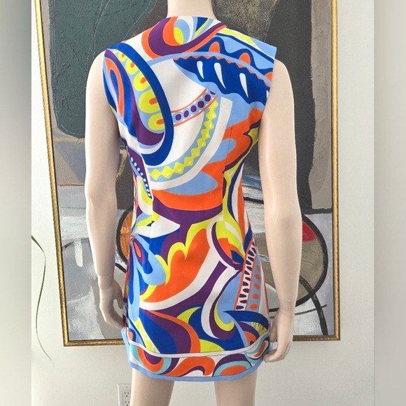 Zara | NWOT Split Neck Mini Dress - Picture 3 of 14